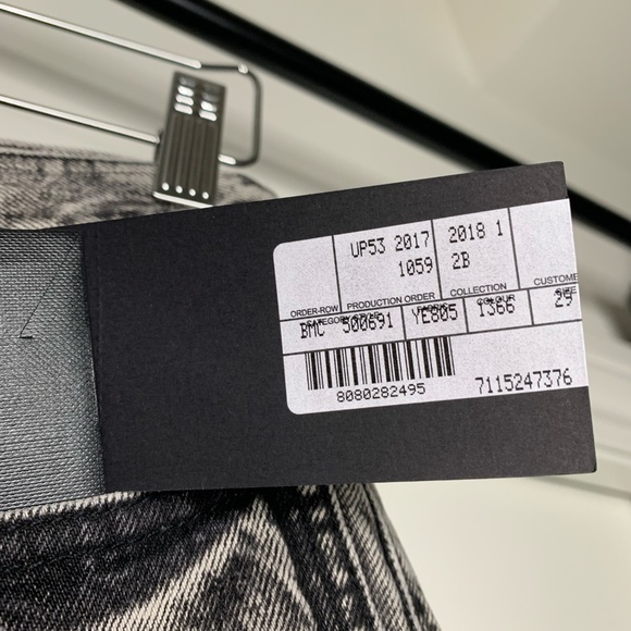 Saint Laurent Gray Denim Pants - Picture 8 of 8